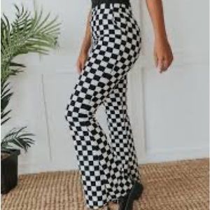 Checkerboard pants